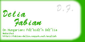 delia fabian business card